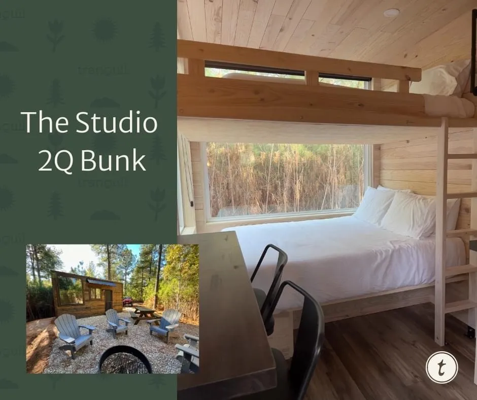 One bedroom cabin with bunk bed