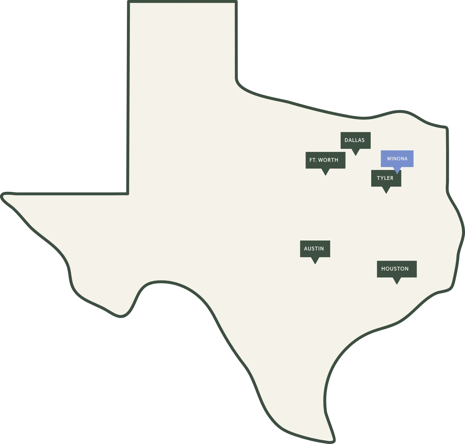 Map of Texas